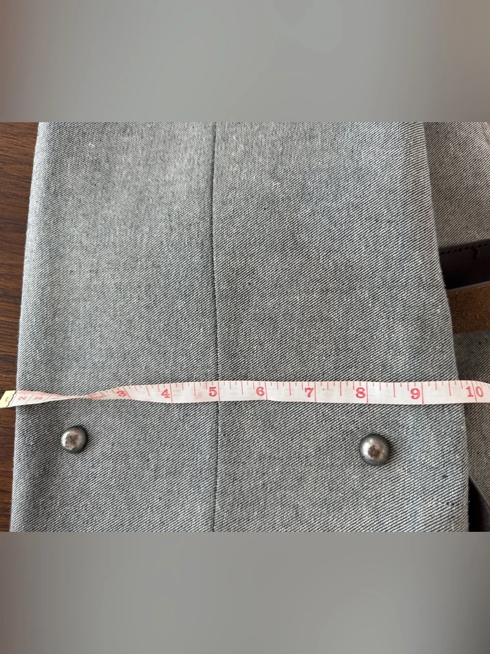 Everlane Weekender Duffel Bag – Grey Canvas & Leather